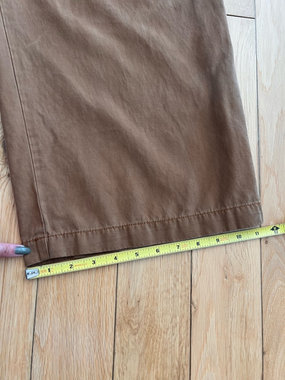 Madewell The Harlow Wide Leg Trouser Pants Acorn Tan Brown High Rise Women Sz 4 - Picture 9 of 10